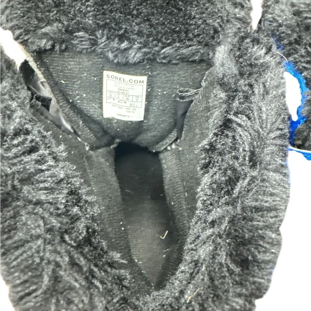Sorel Kids' Black and Blue Snow Boots